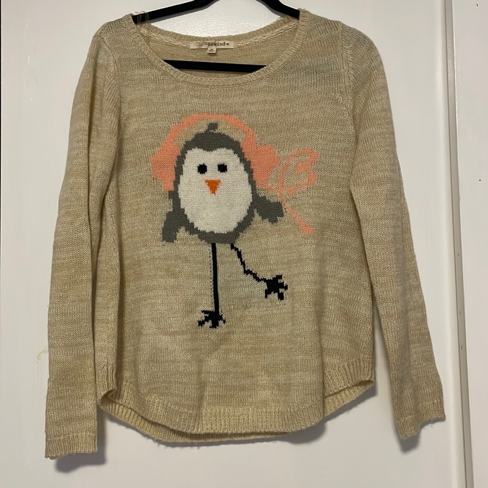 Cute Bird Knit Sweater